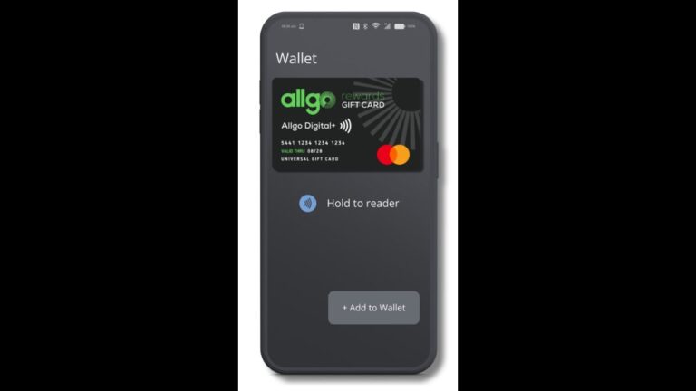 Activating your AllGo Mastercard Gift Card (Digital+)